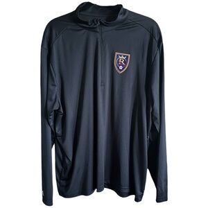 ANTIGUA Real Salt Lake MLS Black Quarter Zip Pullover